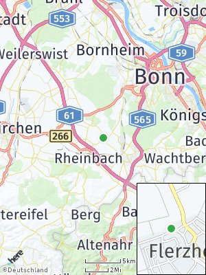 Here Map of Flerzheim bei Rheinbach