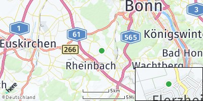 Google Map of Flerzheim bei Rheinbach