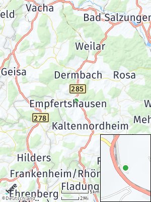 Here Map of Zella / Rhön