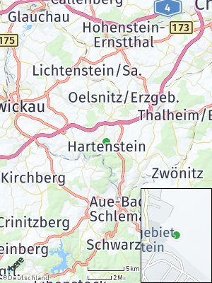 Here Map of Hartenstein bei Zwickau