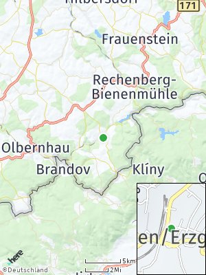 Here Map of Neuhausen / Erzgebirge