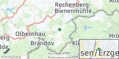 Google Map of Neuhausen / Erzgebirge