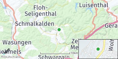 Google Map of Kurort Steinbach-Hallenberg