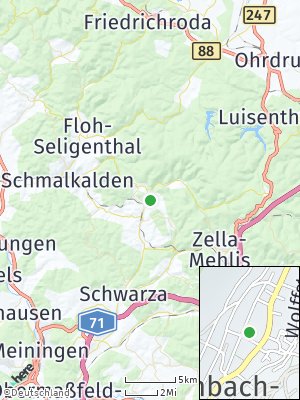 Here Map of Kurort Steinbach-Hallenberg