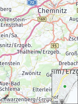 Here Map of Thalheim / Erzgebirge