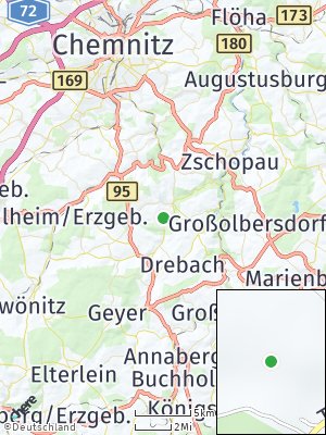 Here Map of Gelenau / Erzgebirge