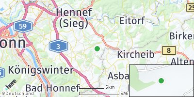 Google Map of Dahlhausen bei Uckerath