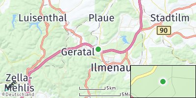 Google Map of Martinroda bei Ilmenau