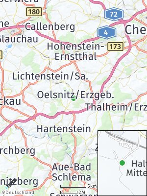 Here Map of Oelsnitz / Erzgebirge