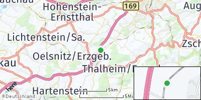Google Map of Niederdorf bei Stollberg