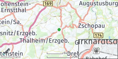 Google Map of Burkhardtsdorf