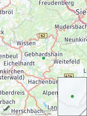 Here Map of Steinebach / Sieg