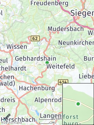 Here Map of Kausen bei Betzdorf