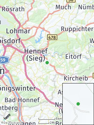 Here Map of Striefen bei Hennef
