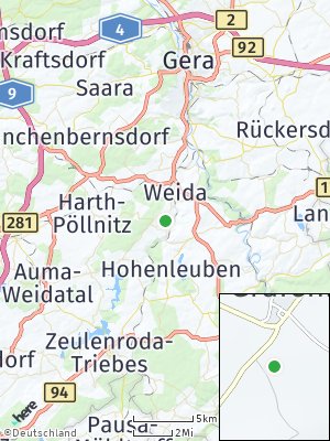 Here Map of Steinsdorf bei Gera