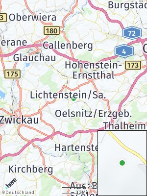 Here Map of Lichtenstein / Sachsen