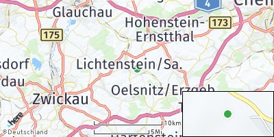 Google Map of Lichtenstein / Sachsen