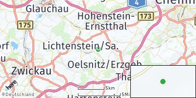 Google Map of Hohndorf bei Stollberg