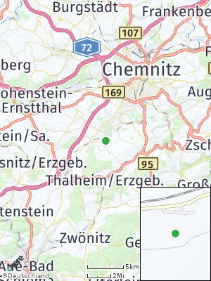 Here Map of Jahnsdorf / Erzgebirge