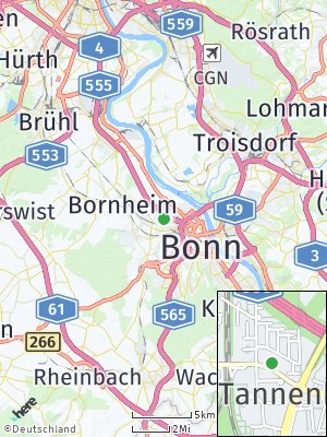 Here Map of Buschdorf bei Bonn
