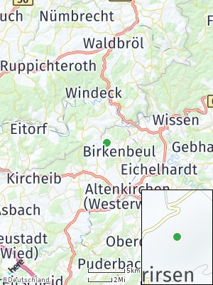 Here Map of Niederirsen bei Windeck