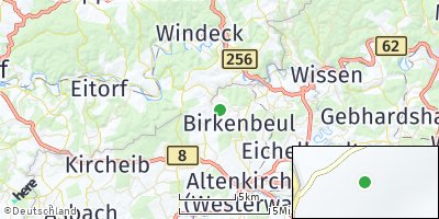 Google Map of Niederirsen bei Windeck