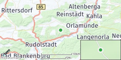 Google Map of Uhlstädt-Kirchhasel