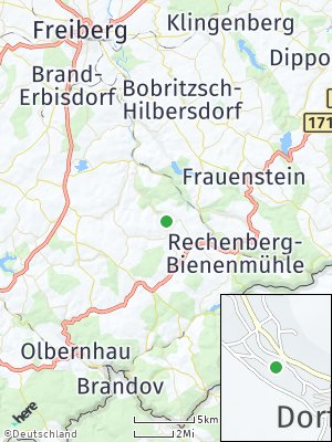Here Map of Dorfchemnitz bei Sayda