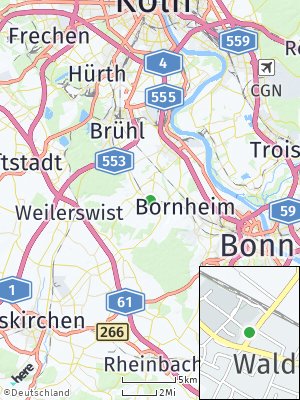 Here Map of Waldorf bei Bonn