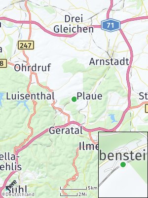 Here Map of Liebenstein bei Arnstadt