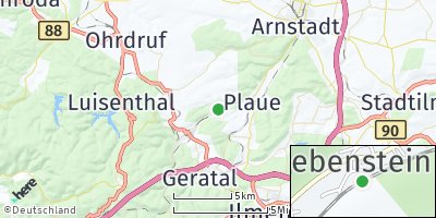 Google Map of Liebenstein bei Arnstadt