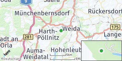 Google Map of Schömberg bei Gera