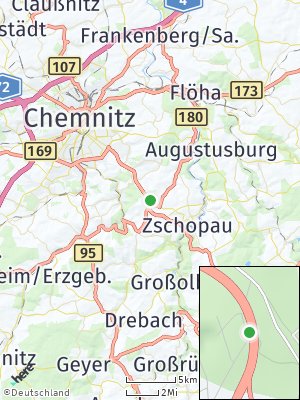 Here Map of Gornau / Erzgebirge