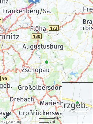 Here Map of Waldkirchen / Erzgebirge