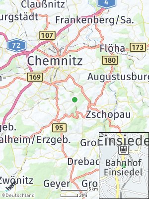 Here Map of Einsiedel bei Chemnitz