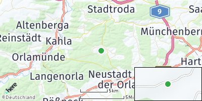 Google Map of Trockenborn-Wolfersdorf