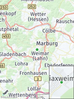 Here Map of Cyriaxweimar an der Lahn