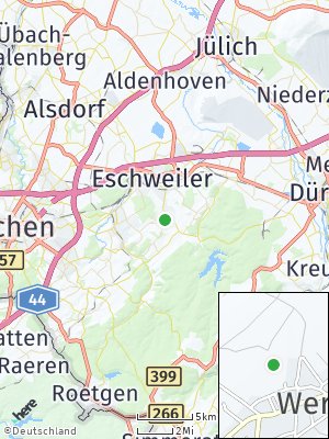 Here Map of Werth bei Stolberg