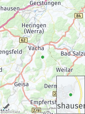 Here Map of Völkershausen bei Vacha