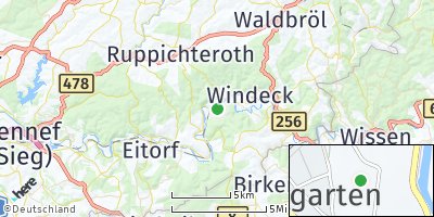 Google Map of Hoppengarten