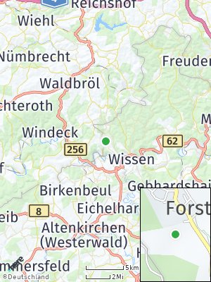 Here Map of Forst bei Wissen