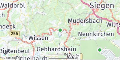 Google Map of Wallmenroth bei Betzdorf