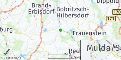 Google Map of Mulda / Sachsen