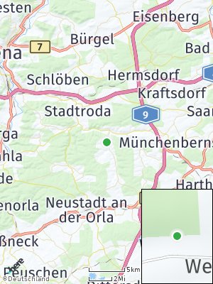 Here Map of Weißbach bei Stadtroda