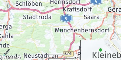 Google Map of Kleinebersdorf
