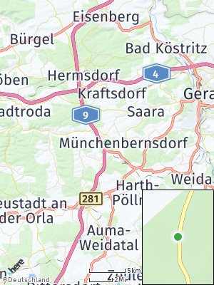 Here Map of Tautendorf bei Stadtroda