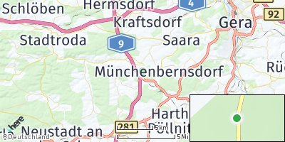Google Map of Tautendorf bei Stadtroda