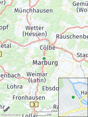 Here Map of Marburg / Lahn