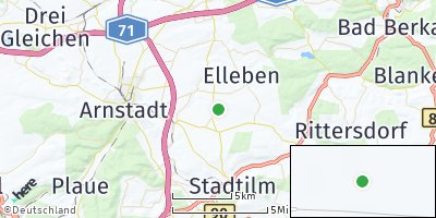 Google Map of Bösleben-Wüllersleben