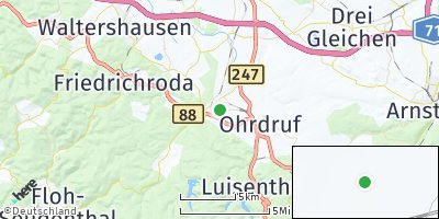Google Map of Herrenhof bei Gotha